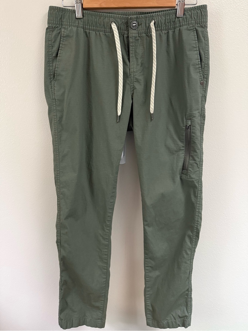 Vuori Olive Green Track Pants with Drawstring